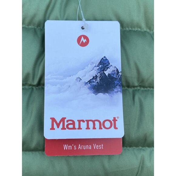 Marmot Women's Aruna Vine Green Down Vest Size XL 600 Fill Water Repellent - Picture 13 of 16